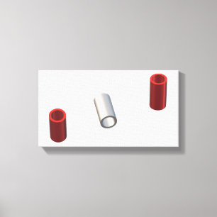 Moderne Röhren Leinwanddruck