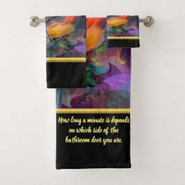 Moderne romantique avec un bain coloré en monogram