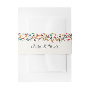 Moderne romantische Elegante Blumenzeremonie Einladungsbanderole