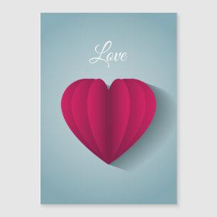 Moderne Romantische Liebe Magnetkarte