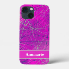 Moderne rosa, blaue und graue Geometrie Abstrakt Case-Mate iPhone Hülle