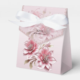 Moderne rosa Blume Gefälligkeitsbox Geschenkschachtel