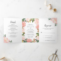 Moderne Rosa Blumen Elegante Hochzeit