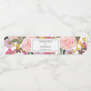 Moderne Rosa Blumengarten Frühjahrspüngel Hochzeit