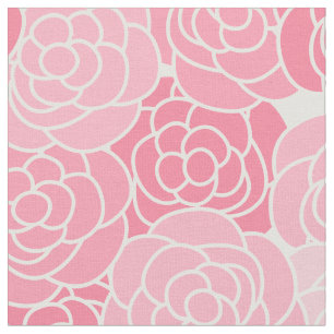 Moderne rosa Blumenstoffe Stoff