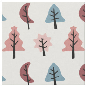 Moderne rosa Cookie Form Baumstruktur Muster Urlau Stoff