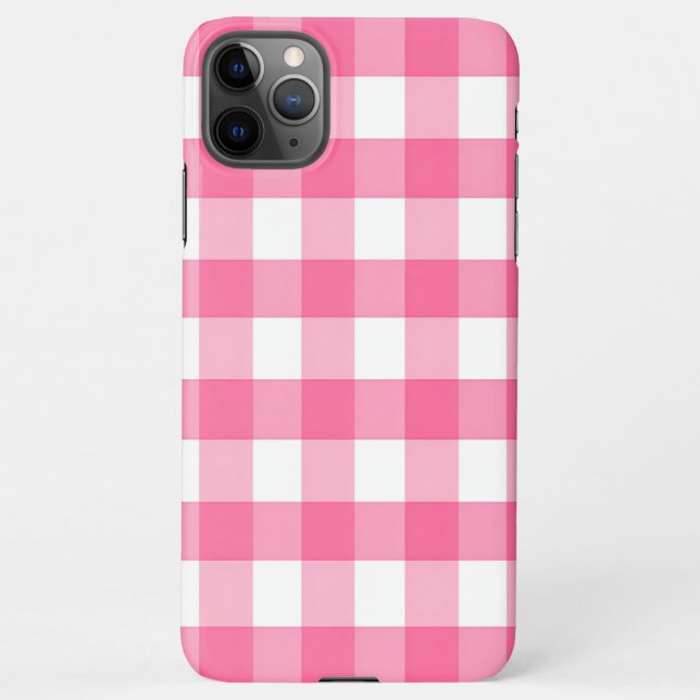 Moderne rosa digitale Geometrie Stilvoll iPhone Hülle (Rückseite)