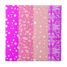 Moderne rosa Farben (Textur) Dekorative Quadrat Fliese