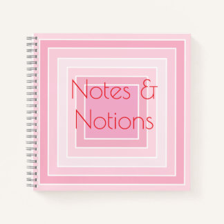 Moderne rosa Farbverlauf-Fliesenstruktur Notizbuch