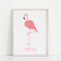 Moderne rosa Flamingo Kunst