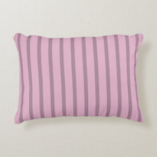 Moderne Rosa Gestreift Dekokissen