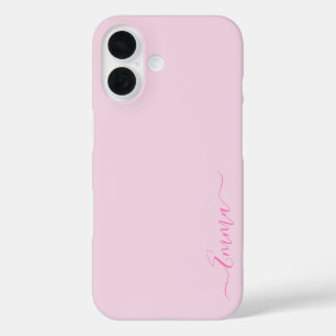 Moderne rosa Girly Print Trendy iPhone 16 Hülle