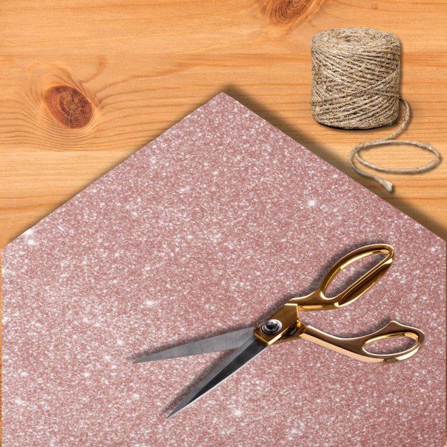 Moderne Rosa-Gold-Glitzer-Hochzeit Seidenpapier (Von Creator hochgeladen)