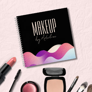 Moderne rosa Gradientwelle Notizbuch