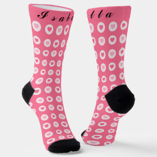 Moderne rosa Herz-Liebe-Sammlung Socken