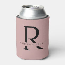Moderne rosa Hochzeit kann kühler/kalt