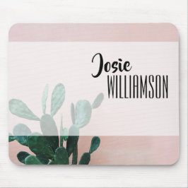 Moderne rosa Kaktus Mousepad