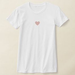 Moderne Rosa Liebe Stilvolle Chic Custom T-Shirt
