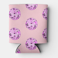 Moderne rosa Lila Diskothek Ball Muster Pastellros