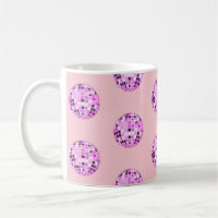Moderne rosa Lila Diskothek Ball Muster Pastellros