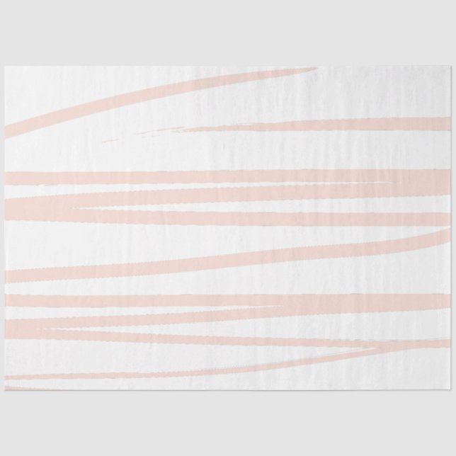 Moderne rosa Linien, Abstrakte Kunst Seidenpapier (Vorderseite)