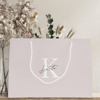 Moderne rosa Monogramm Bridesmaid Vorschlag Gesche