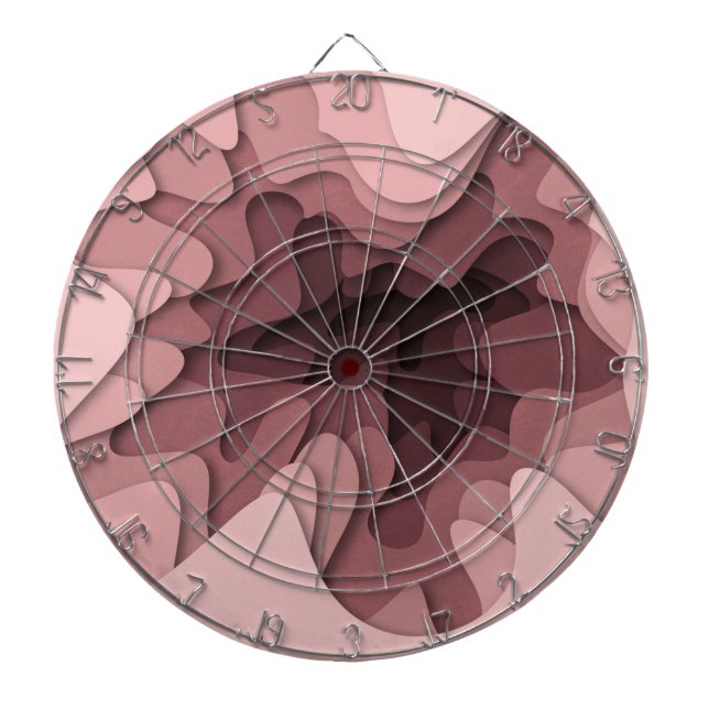 Moderne rosa Ombre-Mädchenhaft Dartscheibe (vorne)
