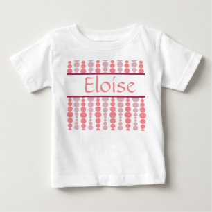 Moderne rosa Rechtecke Baby T-shirt