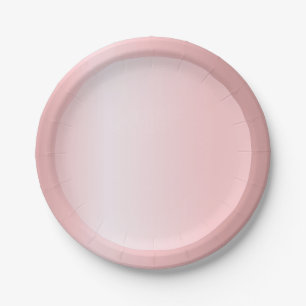 Moderne rosa Rose Gold Trendy Elegante Vorlage Pappteller