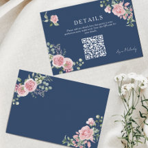 Moderne rosa Rosen QR-Code-Details Abschluss