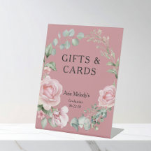 Moderne rosa Rosen Schrift Abschlussgeschenke & Ka