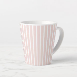 Moderne, rosa, senkrechte Streifen niedlich Milchtasse