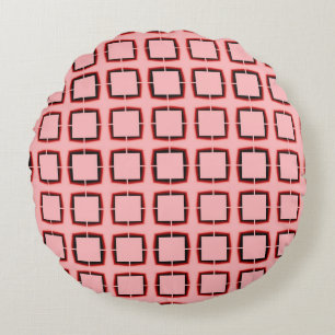 Moderne rosa Textur Rundes Kissen
