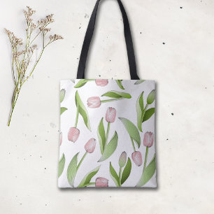 Moderne rosa Tulpe Tasche