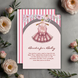 Moderne rosa Tutu Ballerina Ballet Girl Babydusche Begleitkarte