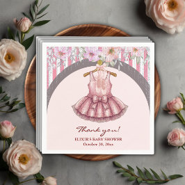 Moderne rosa Tutu Ballerina Ballet Girl Babydusche Serviette