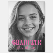 Moderne rosa Typografie Abschlussfoto