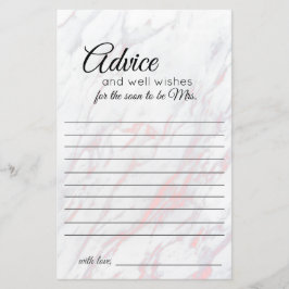 Moderne rosa und graue Marmorkarte