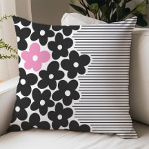 Moderne rosa und schwarze Blumeneinrichtung für da