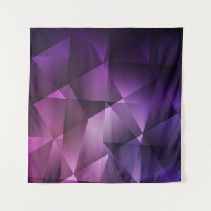 Moderne rosa und violette polygonale nahtlose Must Wandteppich