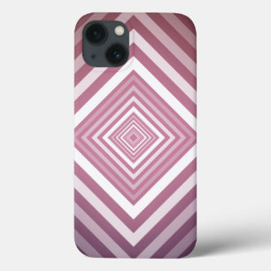 Moderne rosa und weiße Gravierplätze Case-Mate iPhone Hülle