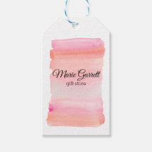 Moderne rosa Wasserfarben Pinselstriche