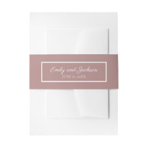 Moderne rosa-weiße Hochzeitband
