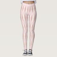Moderne rosafarbene Raute Leggings