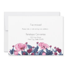 Moderne, rosafarbene Wildblumen