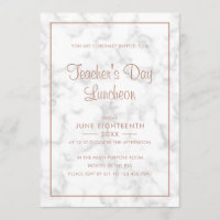 Moderne Rose aus grauem Marmor Gold Teacher's Day