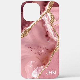 Moderne Rose Gold Achat Hülle