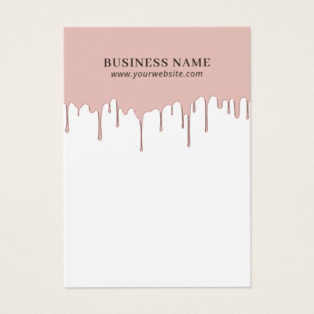 Moderne Rose Gold Dripping Earring Juwelier Displa (Vorderseite)