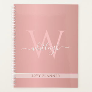 Moderne Rose Gold Elegantes Glam Jedes Jahr Ernenn Planer