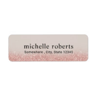 Moderne Rose Gold Glitzer Beruflich
